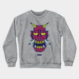 Oni Mask Design T-shirt STICKERS CASES MUGS WALL ART NOTEBOOKS PILLOWS TOTES TAPESTRIES PINS MAGNETS MASKS Crewneck Sweatshirt